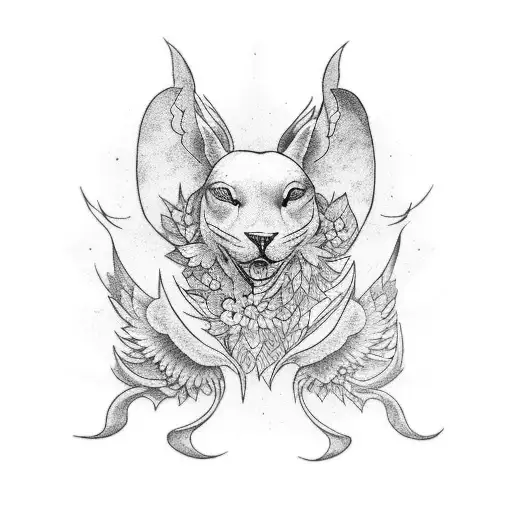 bLACK INK TATOO FROM DUA LIPA SINING TOGETHER WITH ANGELE  tattoo design idea