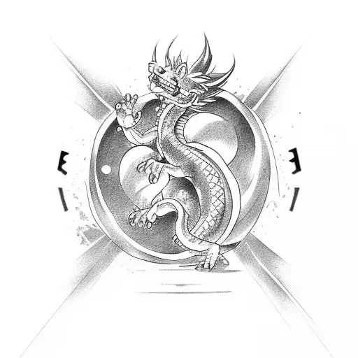 dragon ball tattoo design idea