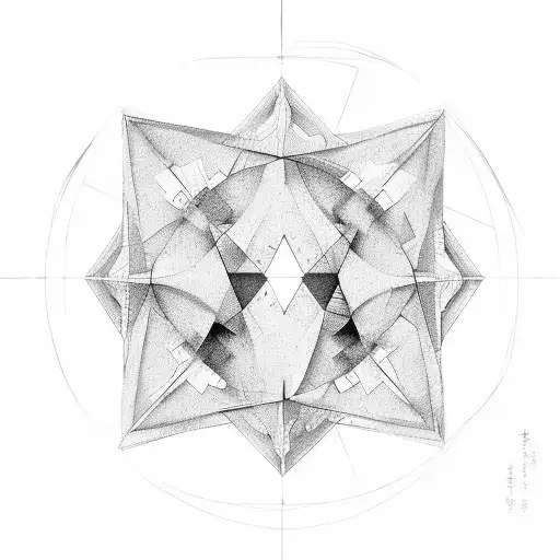Triangle tattoo design idea