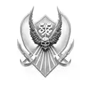 Combat Medical Badge tattoo design idea