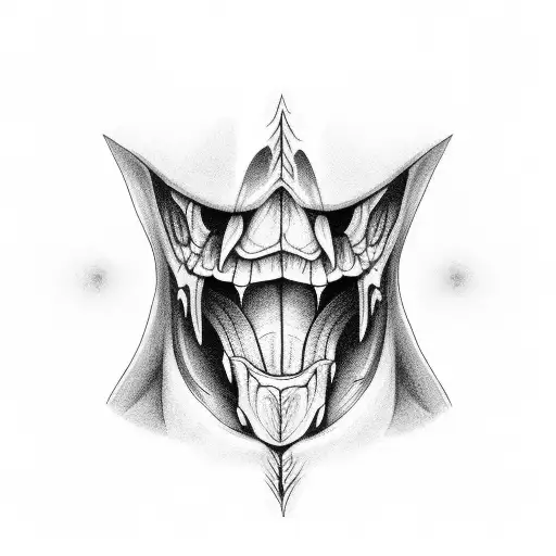 throat scary dark meaning tattoo design idea