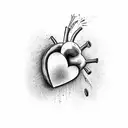 Crying Heart tattoo design idea