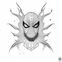 spider man Verse venom  tattoo design idea