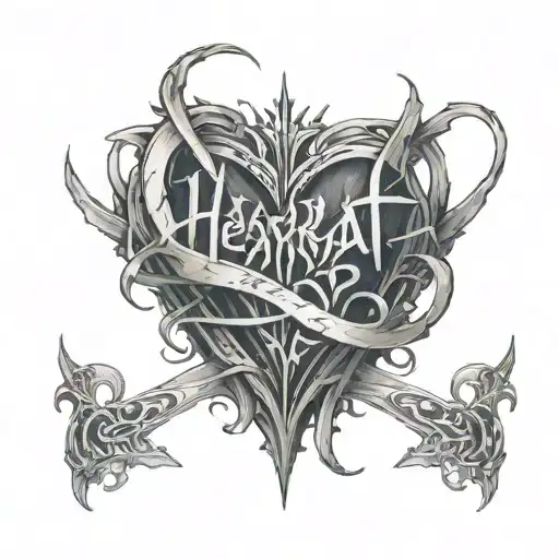 heartbeat with the name Artanis written in cursive, with EST II.XVIII.MMVIII underneath tattoo design idea