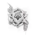 harpia tattoo design idea