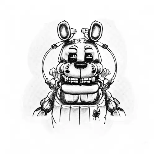 five nights at freddy's Springtrap tattoo design idea