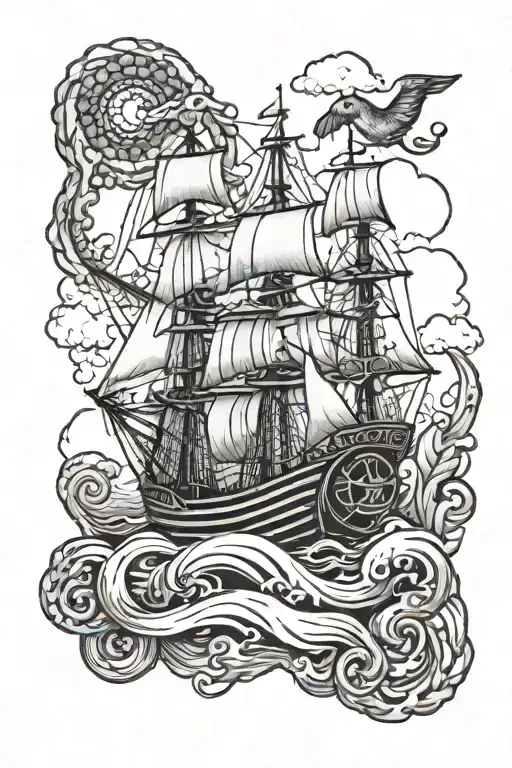 seafarer tattoo design idea