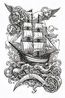 seafarer tattoo design idea