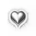 heart with j and s tattoo design idea