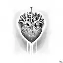 heart with j and s tattoo design idea
