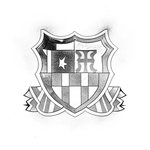 Futbol Club Barcelona tattoo design idea