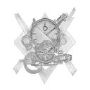 steampunk  tattoo design idea