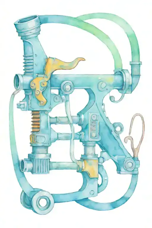 service rig with two pipe wrenches crossed underneath tattoo design idea