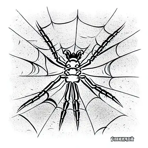 Spider tattoo design idea