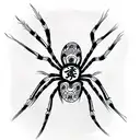 Spider tattoo design idea