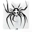 Spider tattoo design idea