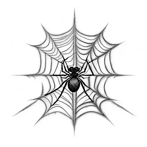 Spider Web tattoo design idea