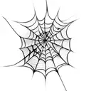 Spider Web tattoo design idea