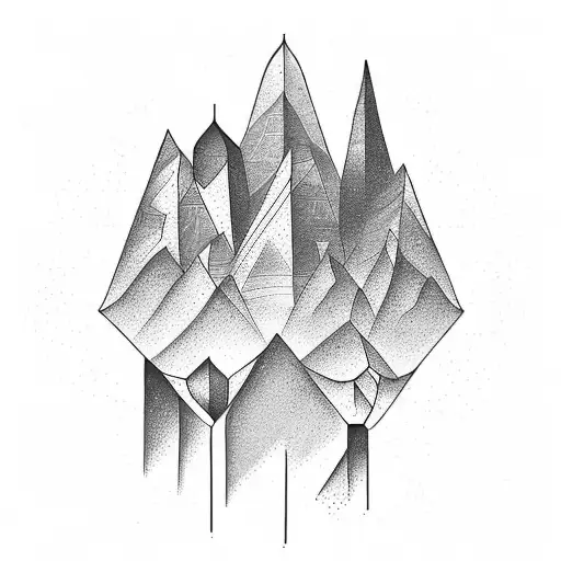 Mont Blanc  tattoo design idea