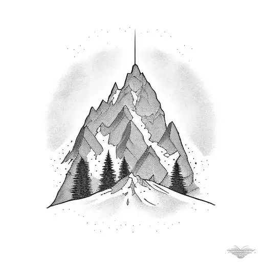 Mont Blanc  tattoo design idea
