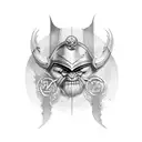 Odin's  com corvos tattoo design idea