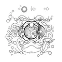 dawn, dewdrops  tattoo design idea