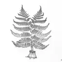Fern Tree tattoo design idea