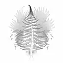 Fern Tree tattoo design idea