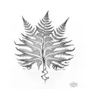 Fern Tree tattoo design idea
