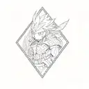 my hero academia tattoo design idea