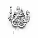 Graffiti lettering spelling out 'Respeito é pra quem tem' tattoo design idea