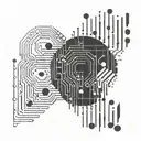 Incorporate binary code into a sleek tech-inspired tattoo design tattoo design idea