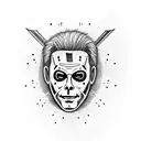 Michael Myers with a knife tattoo design idea