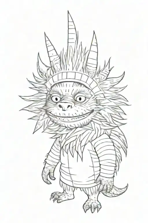 where the wild things are tattoo design idea