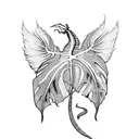 ayahuasca, brazil, indigenous, feathers, monstera deliciosa, waves tattoo design idea