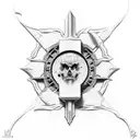 Blasphemous symbol tattoo design idea