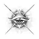 Eye of Horus inner biceps tattoo design idea
