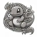 Voodoo Charmander Pokémon tattoo design idea