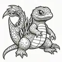 Charmander tattoo design idea