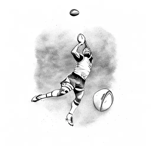 rugby basketball men number 13 letters MSP tattoo design idea