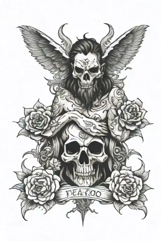 fear god see no evil tattoo design idea