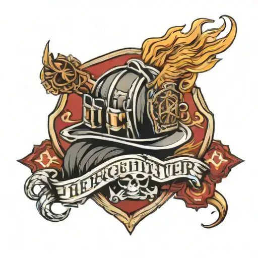 firefighter paramedic tattoo design idea