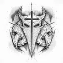 crusader tattoo design idea