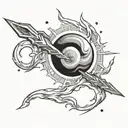 jupiter lightning tattoo design idea