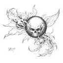 jupiter lightning tattoo design idea