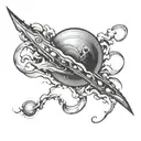 jupiter lightning tattoo design idea