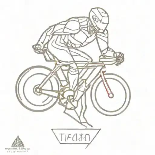 ironman triathlon tattoo design idea