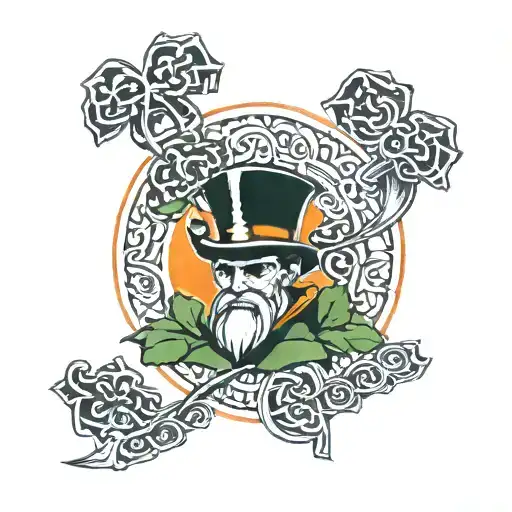 Fighting Irish, Serb stands tattoo design idea