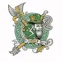 Fighting Irish, Serb stands tattoo design idea