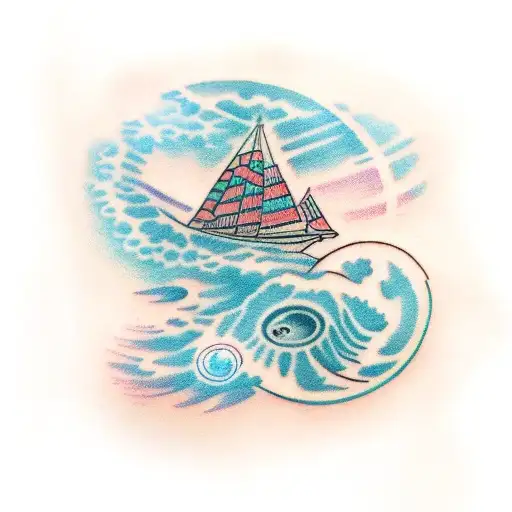 neptune tattoo design idea